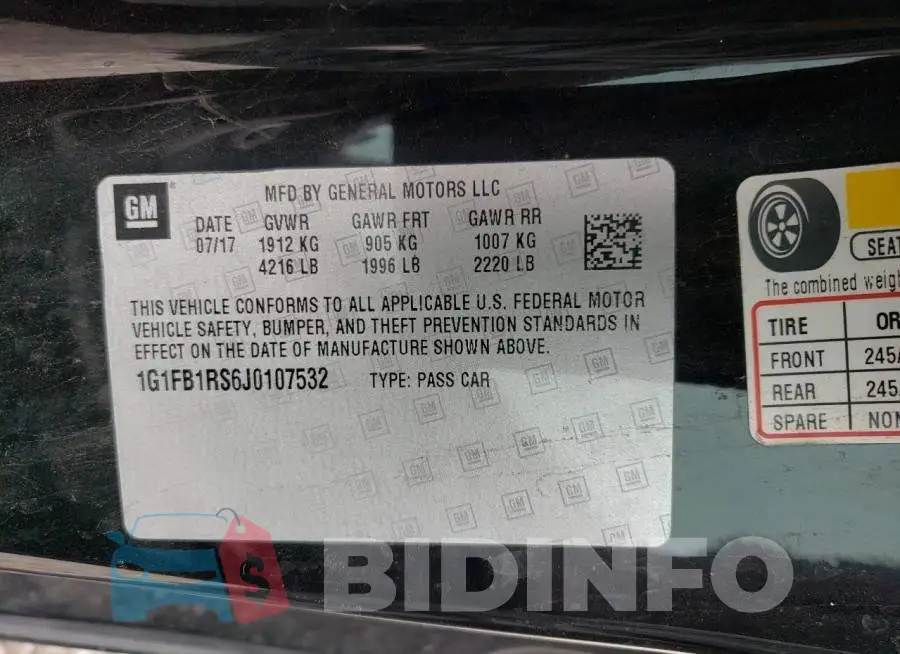 1G1FB1RS6J0107532 Photo# 12
