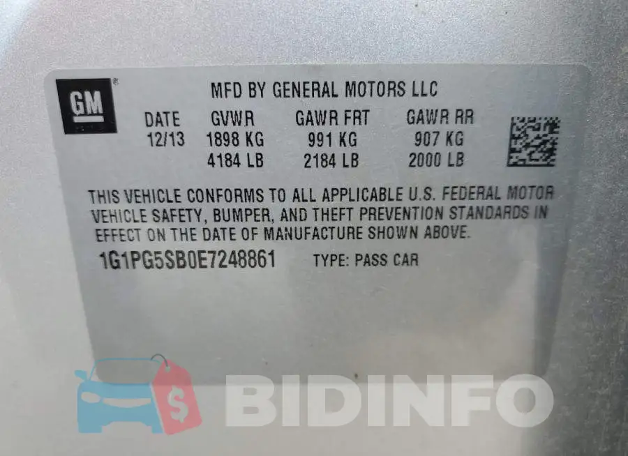 1G1PG5SB0E7248861 Photo# 12