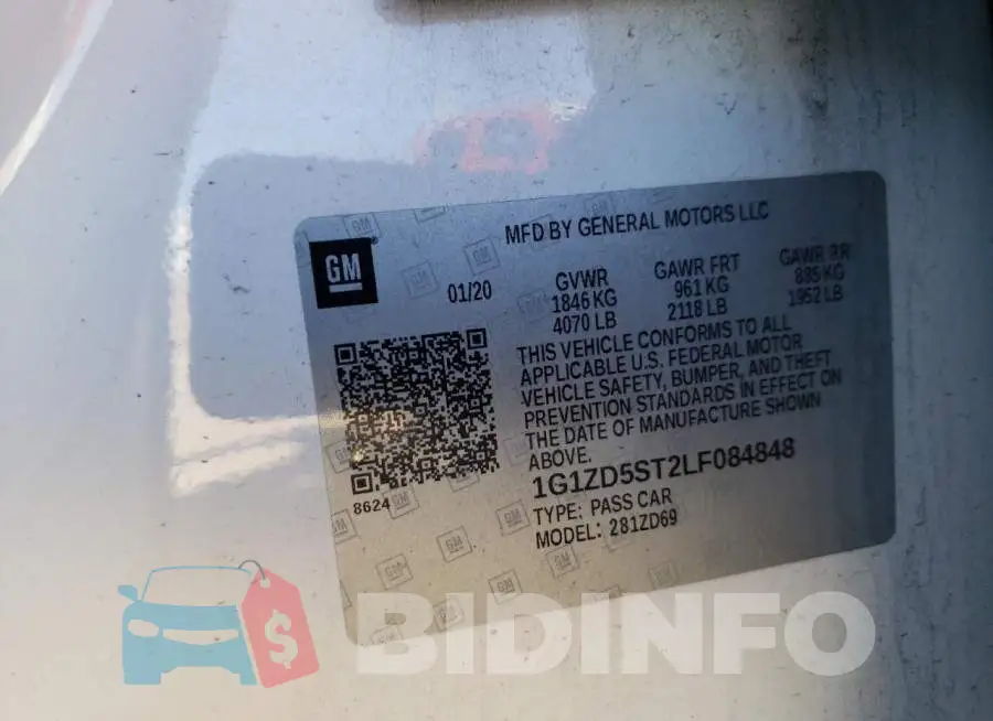 1G1ZD5ST2LF084848 Photo# 13