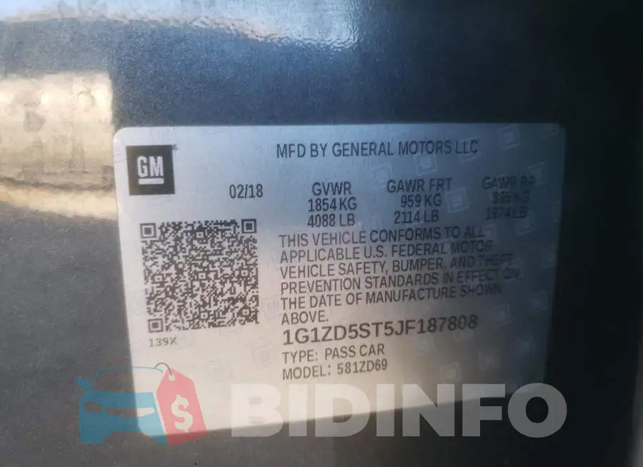 1G1ZD5ST5JF187808 Photo# 10