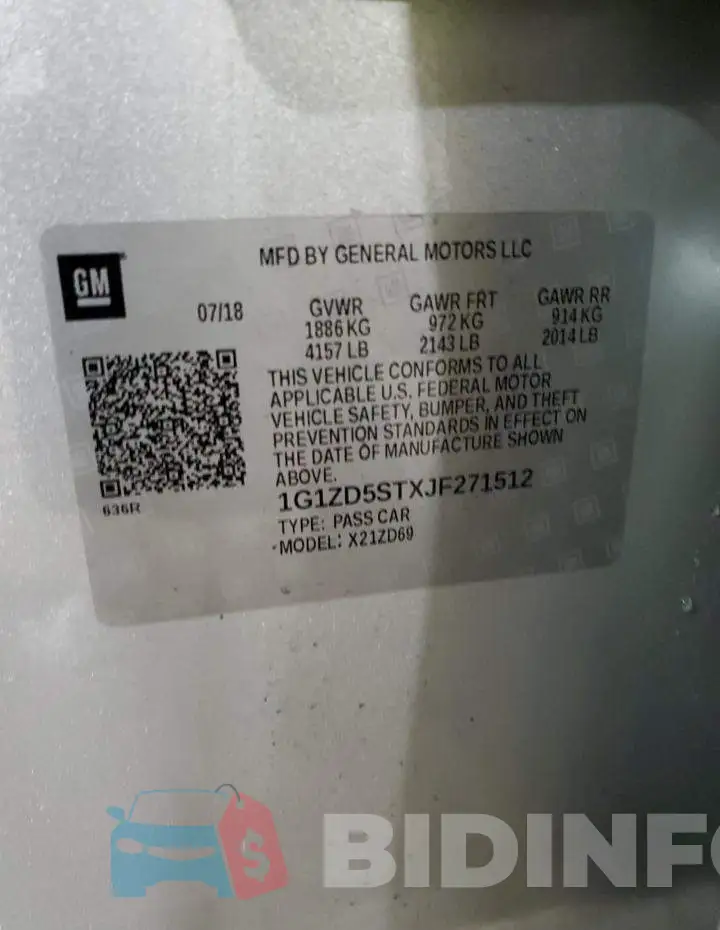 1G1ZD5STXJF271512 Photo# 13