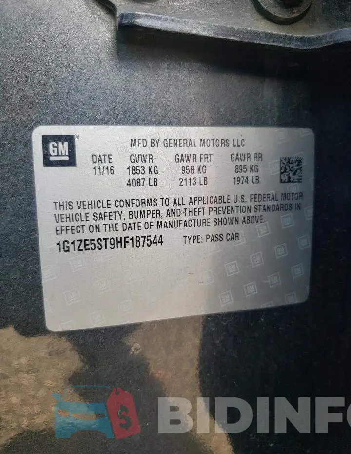 1G1ZE5ST9HF187544 Photo# 12