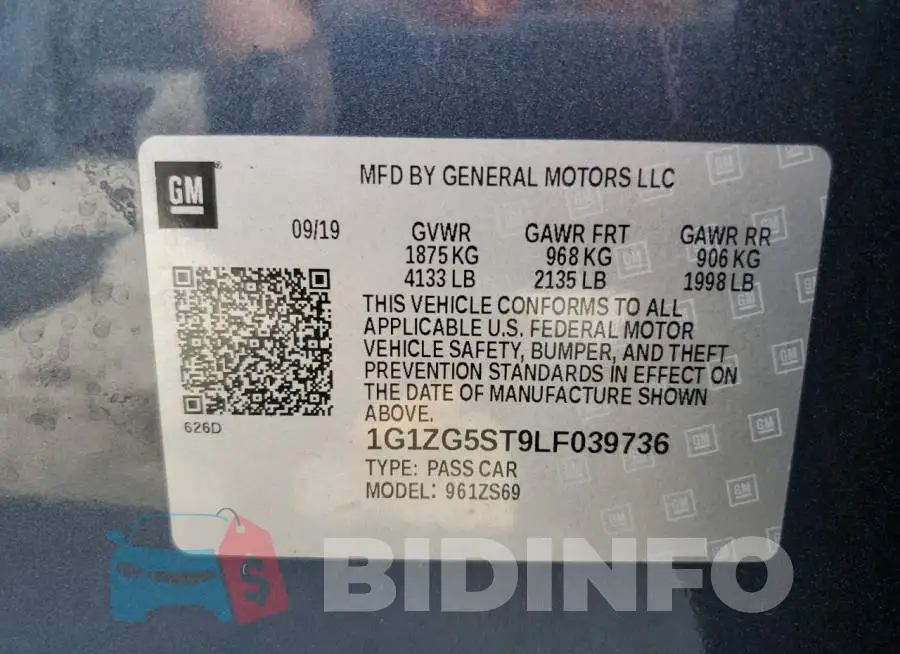 1G1ZG5ST9LF039736 Photo# 12