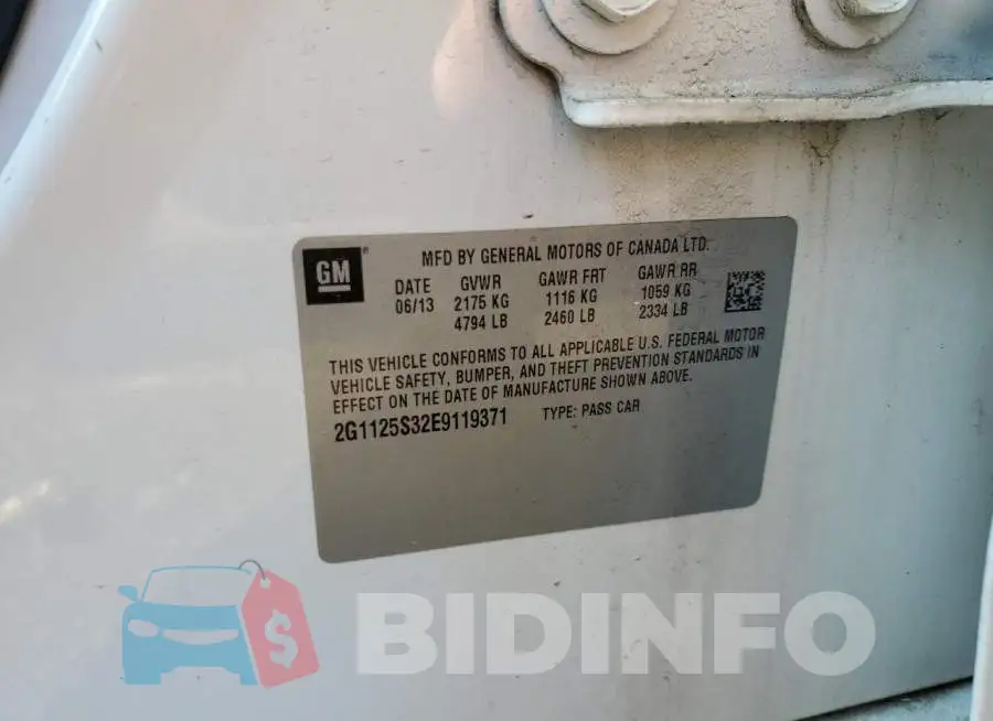 2G1125S32E9119371 Photo# 13