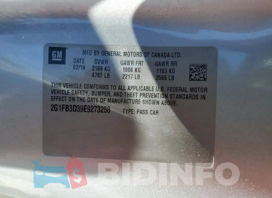 2G1FB3D39E9273258 Photo# 12