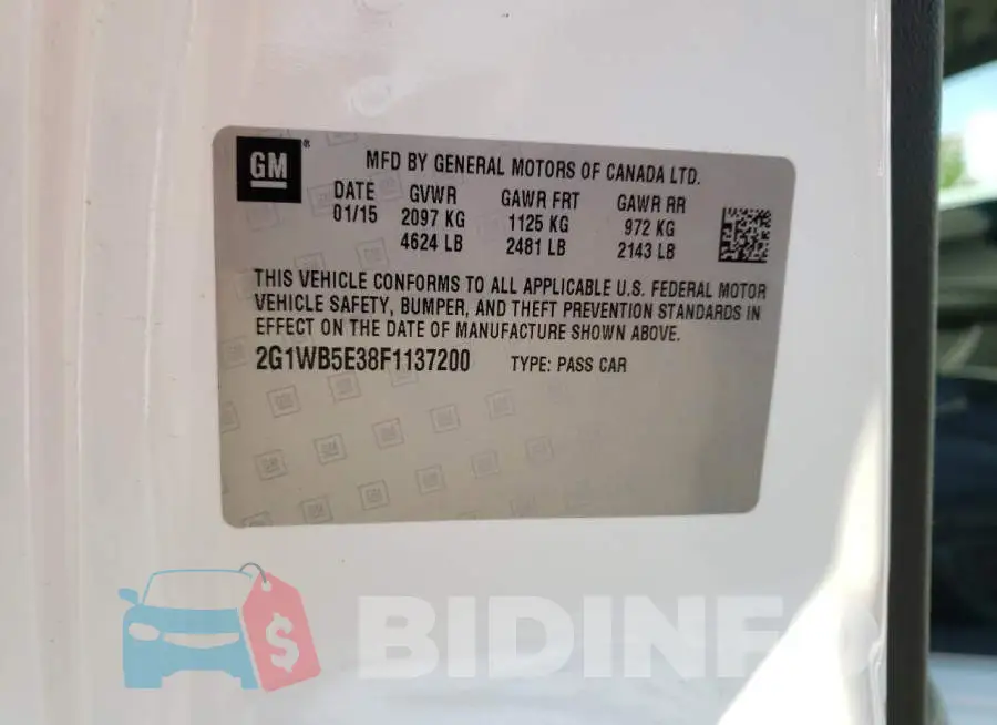 2G1WB5E38F1137200 Photo# 12