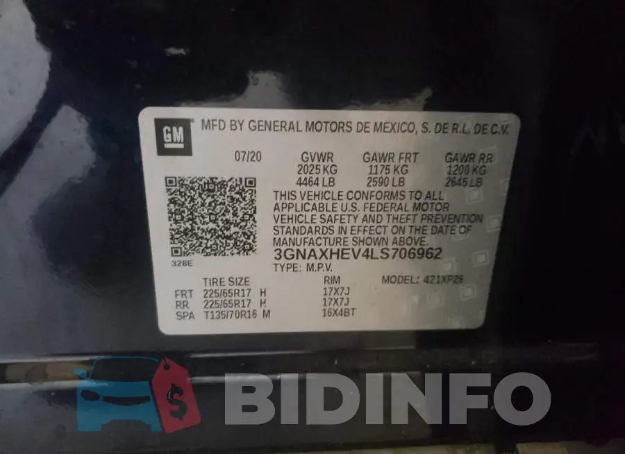 3GNAXHEV4LS706962 Photo# 13