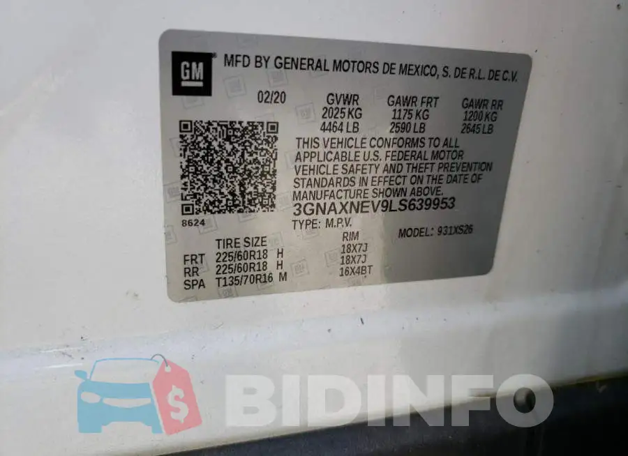3GNAXNEV9LS639953 Photo# 12