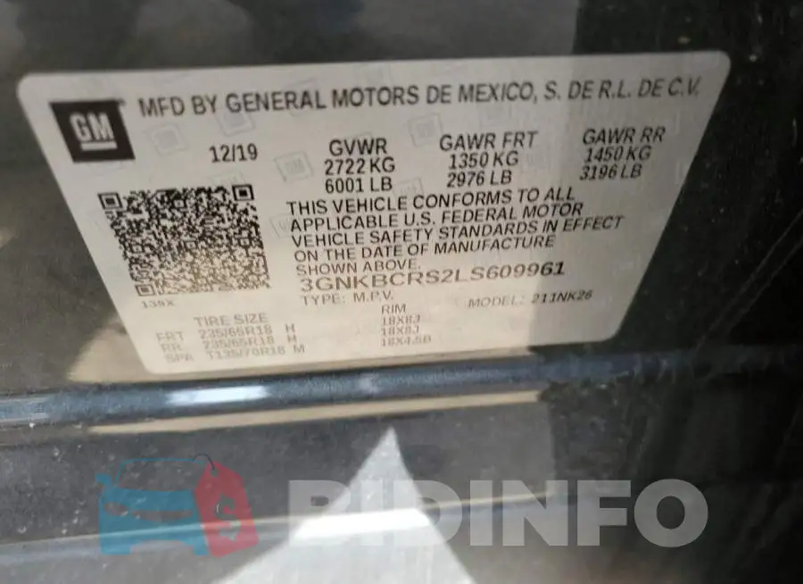 3GNKBCRS2LS609961 Photo# 13
