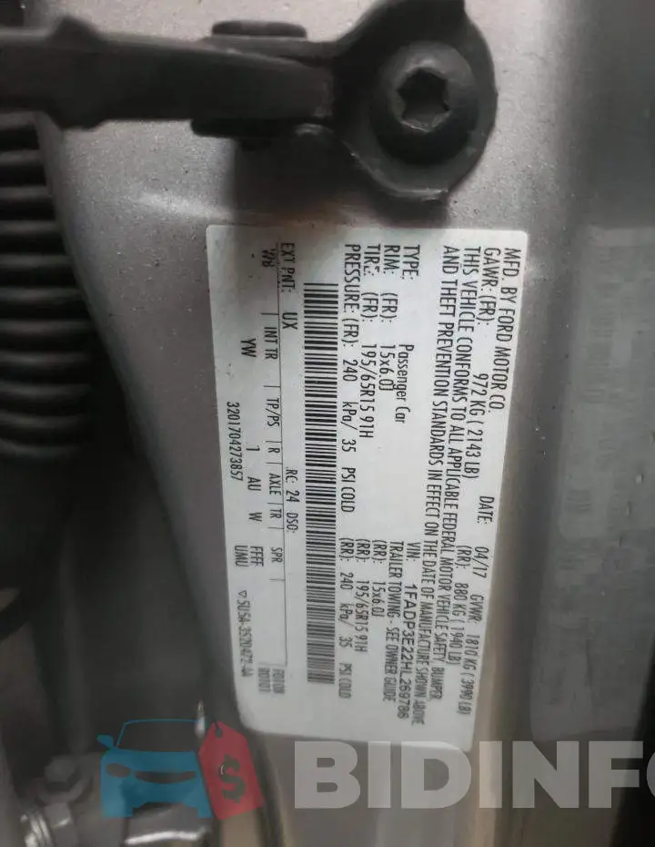 1FADP3E22HL269786 Photo# 12