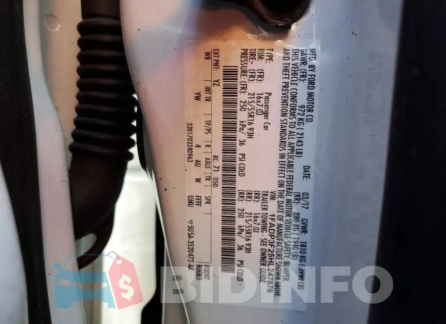 1FADP3F25HL247876 Photo# 12