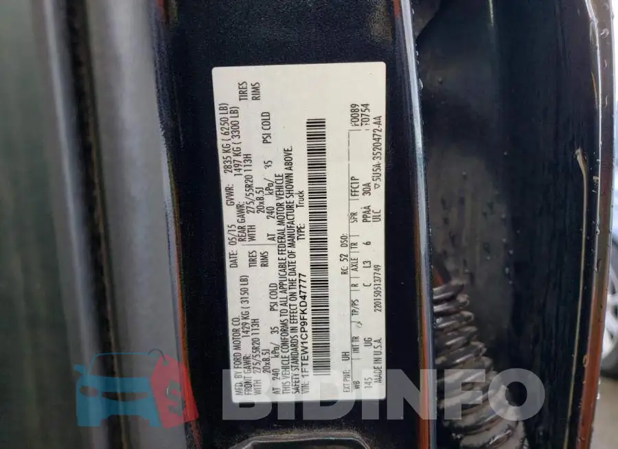 1FTEW1CP9FKD47777 Photo# 12
