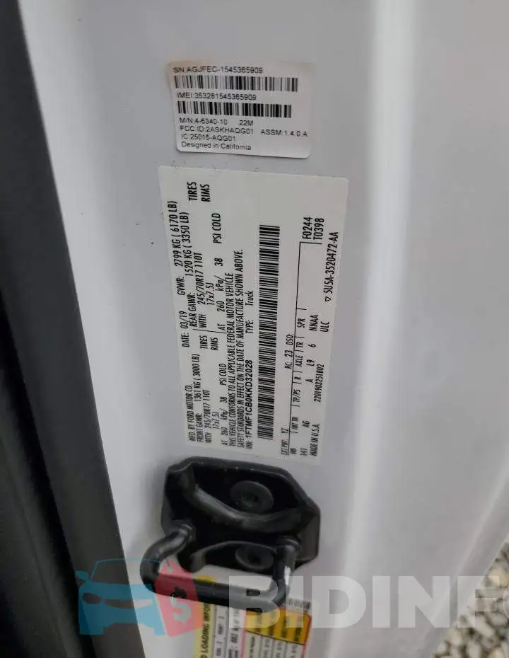 1FTMF1CB0KKD32028 Photo# 12