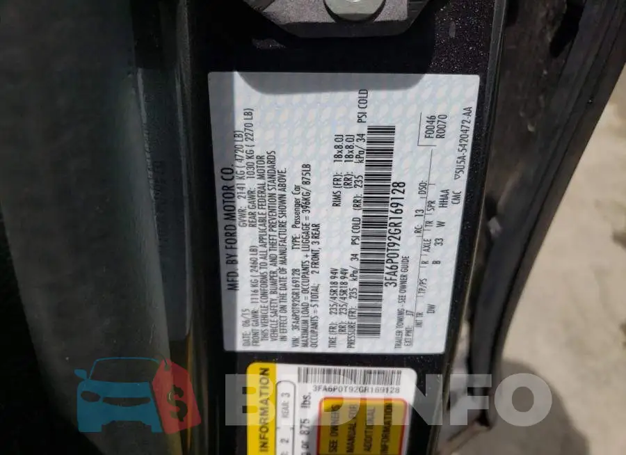 3FA6P0T92GR169128 Photo# 12