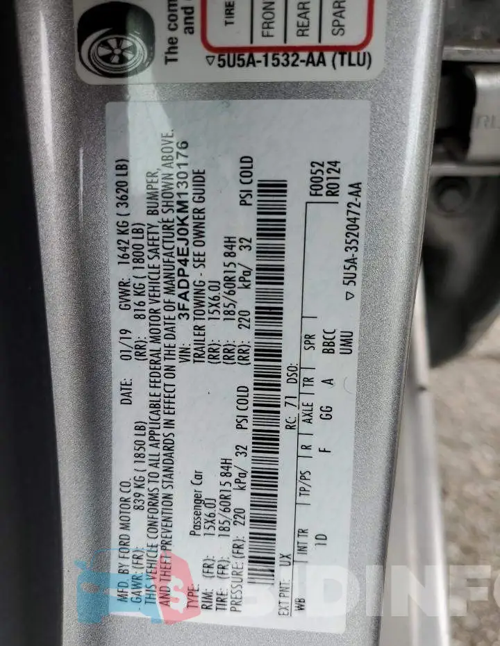 3FADP4EJ0KM130176 Photo# 12