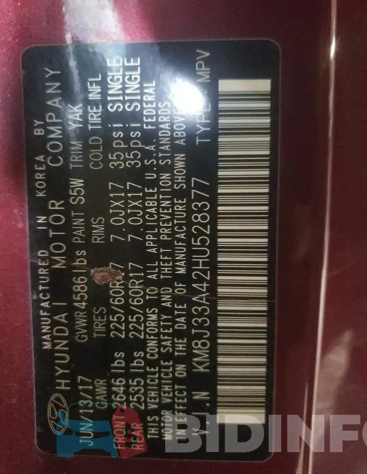 KM8J33A42HU528377 Photo# 12