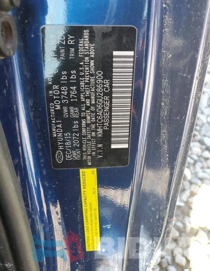 KMHTC6AD6GU286900 Photo# 12