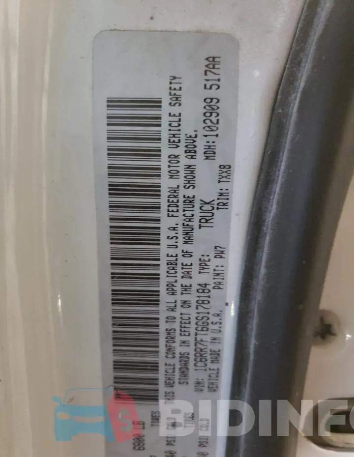 1C6RR7FT6GS178184 Photo# 10