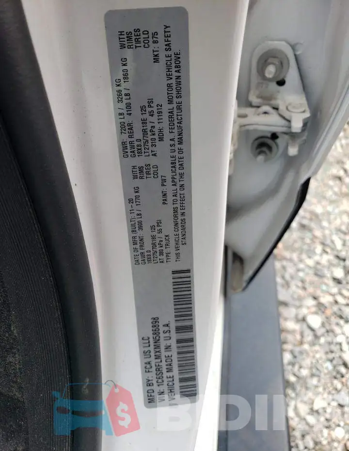 1C6SRFLMXMN586898 Photo# 12