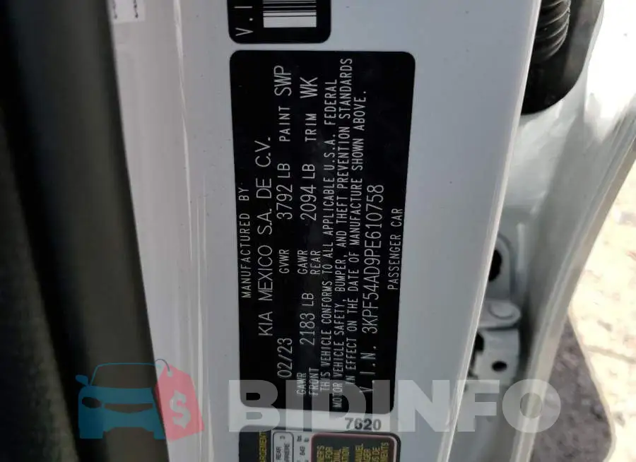 3KPF54AD9PE610758 Photo# 13