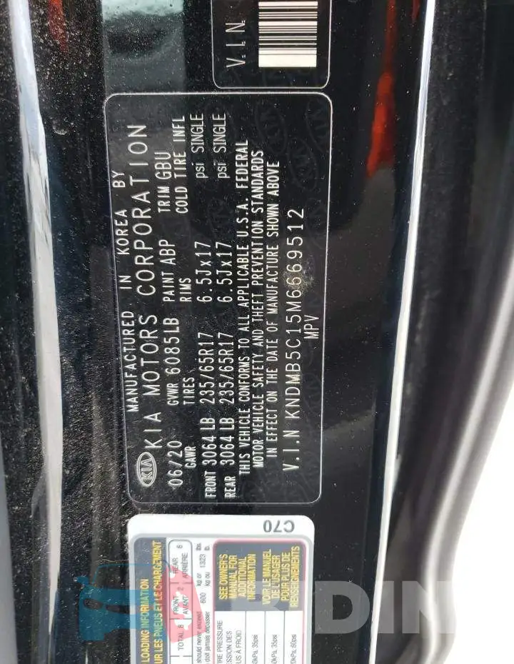 KNDMB5C15M6669512 Photo# 13