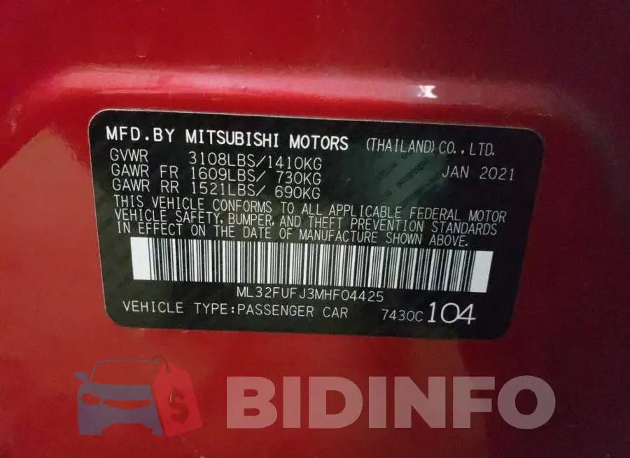 ML32FUFJ3MHF04425 Photo# 12