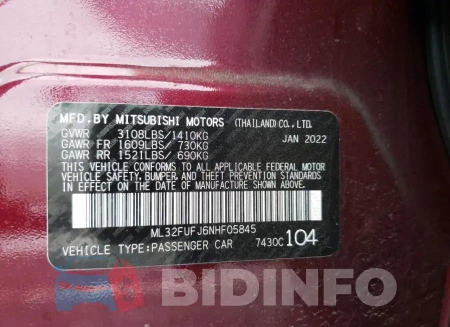 ML32FUFJ6NHF05845 Photo# 12