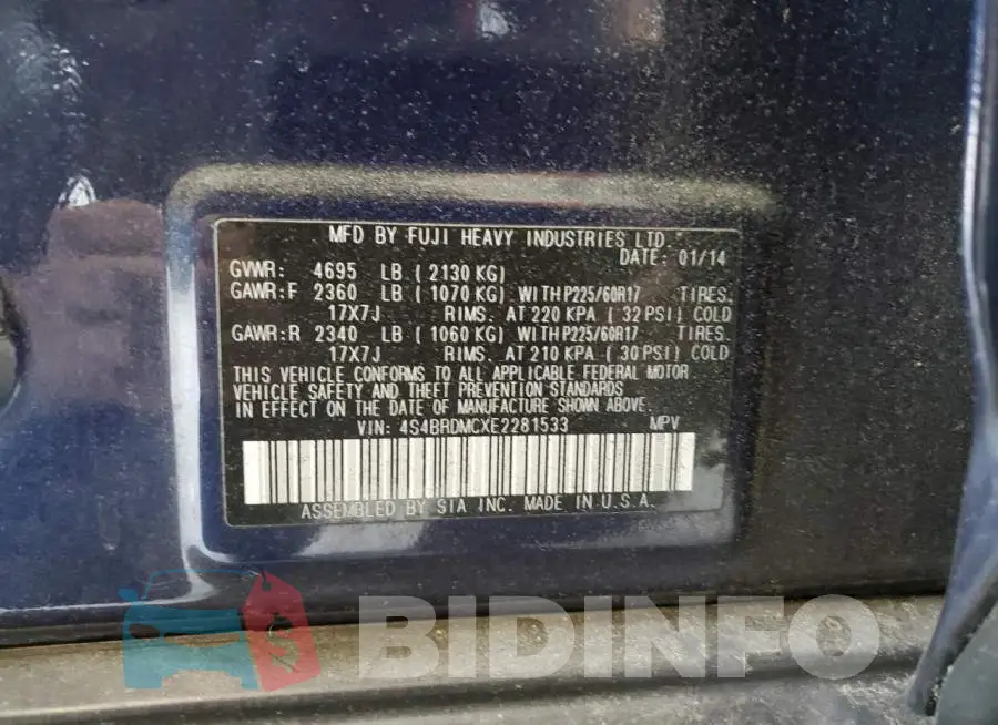 4S4BRDMCXE2281533 Photo# 12