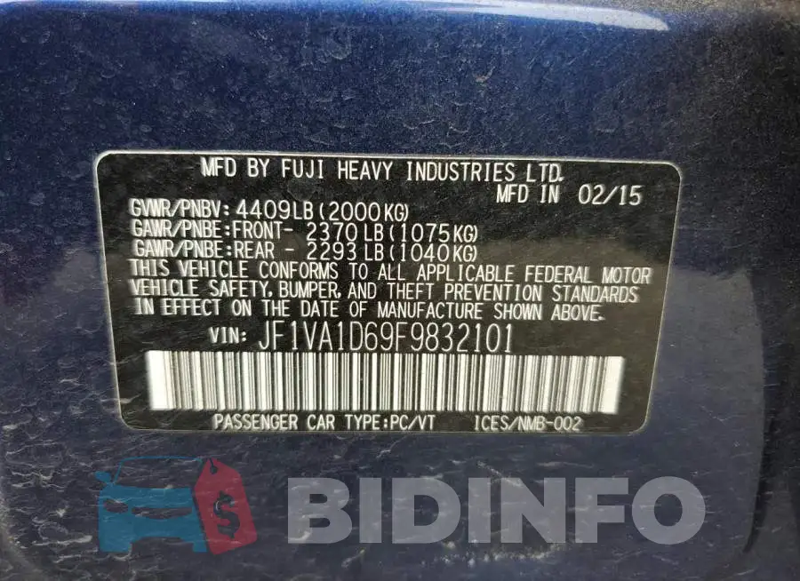 JF1VA1D69F9832101 Photo# 12
