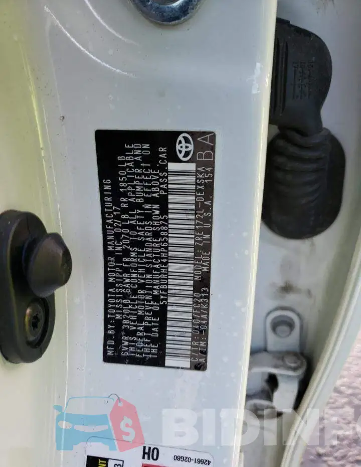 5YFBURHE4HP658875 Photo# 12