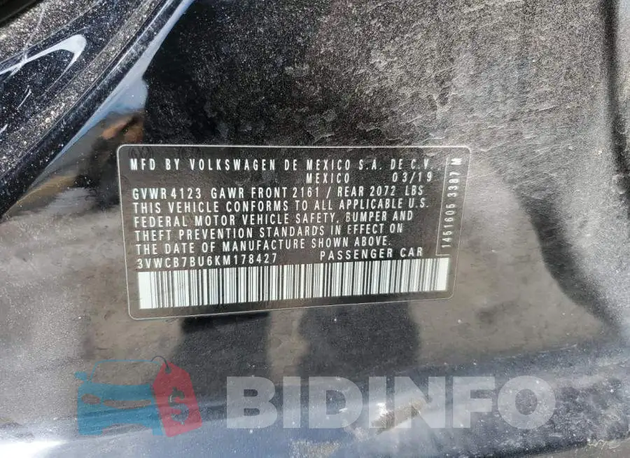 3VWCB7BU6KM178427 Photo# 12