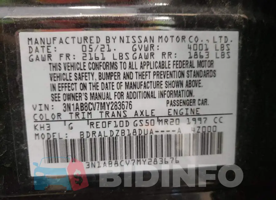 3N1AB8CV7MY283676 Photo# 12