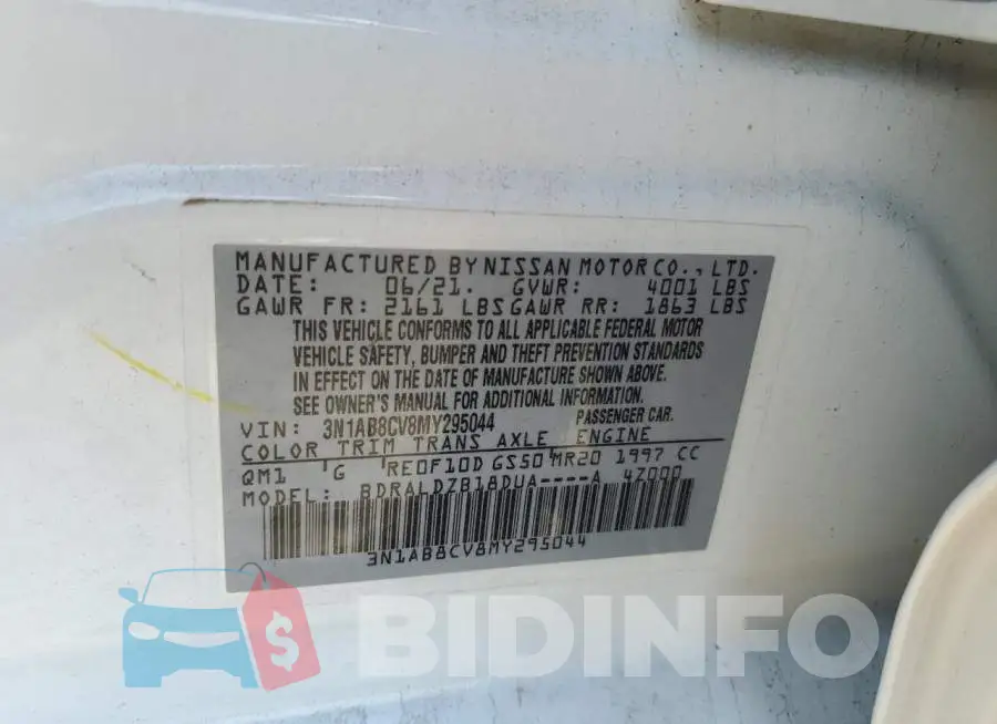 3N1AB8CV8MY295044 Photo# 12