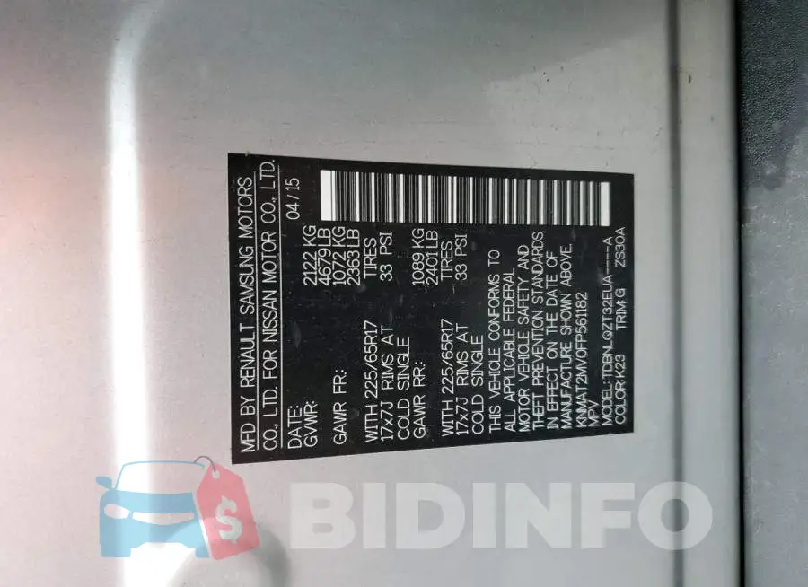 KNMAT2MV0FP561182 Photo# 10