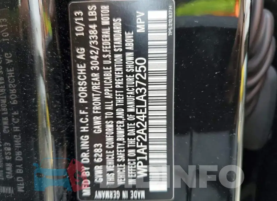 WP1AF2A24ELA37250 Photo# 13