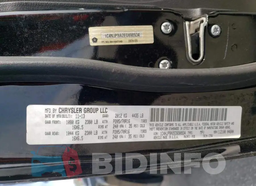 1C4NJPBA2ED690934 Photo# 14