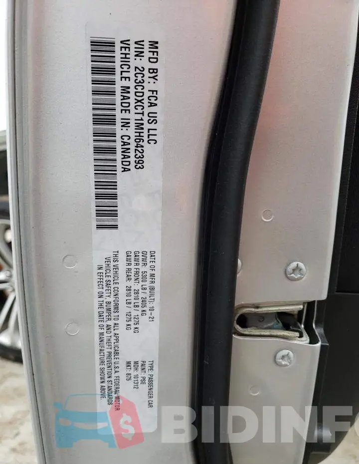 2C3CDXCT1MH642393 Photo# 13