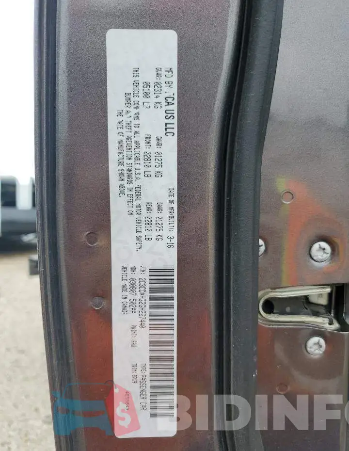 2C3CDXHG2GH227440 Photo# 13