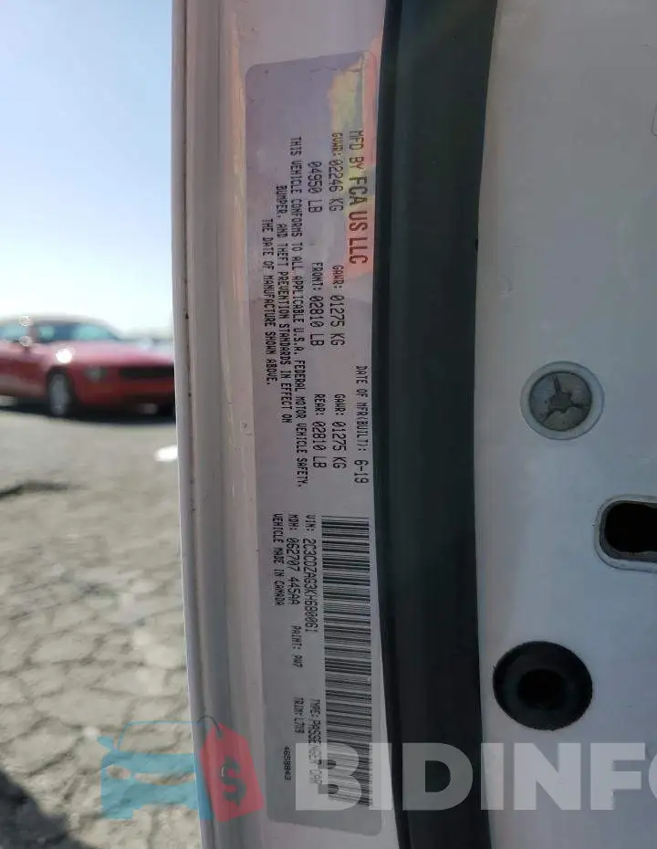 2C3CDZAG3KH680061 Photo# 12