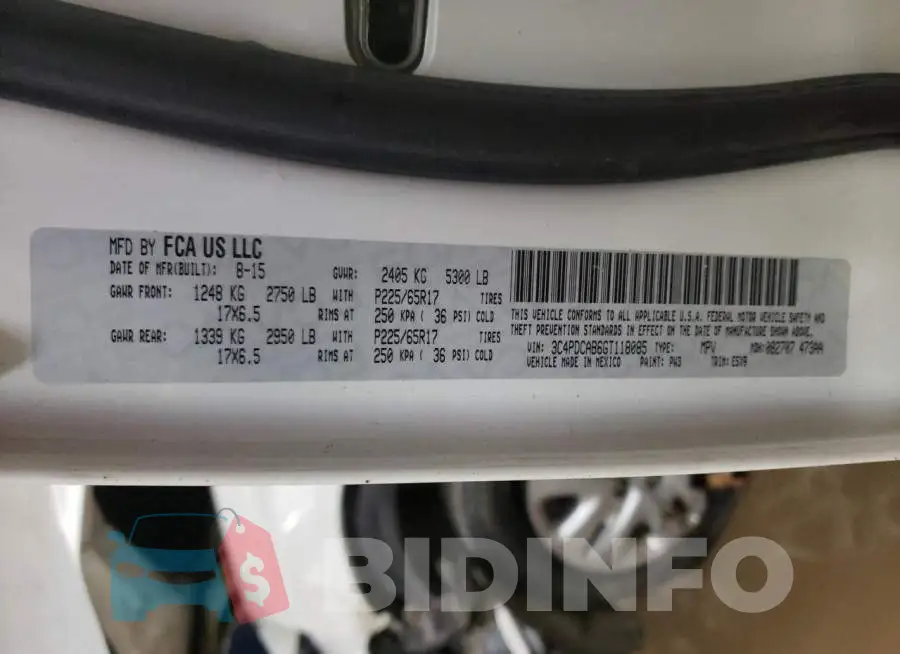 3C4PDCAB6GT118085 Photo# 13