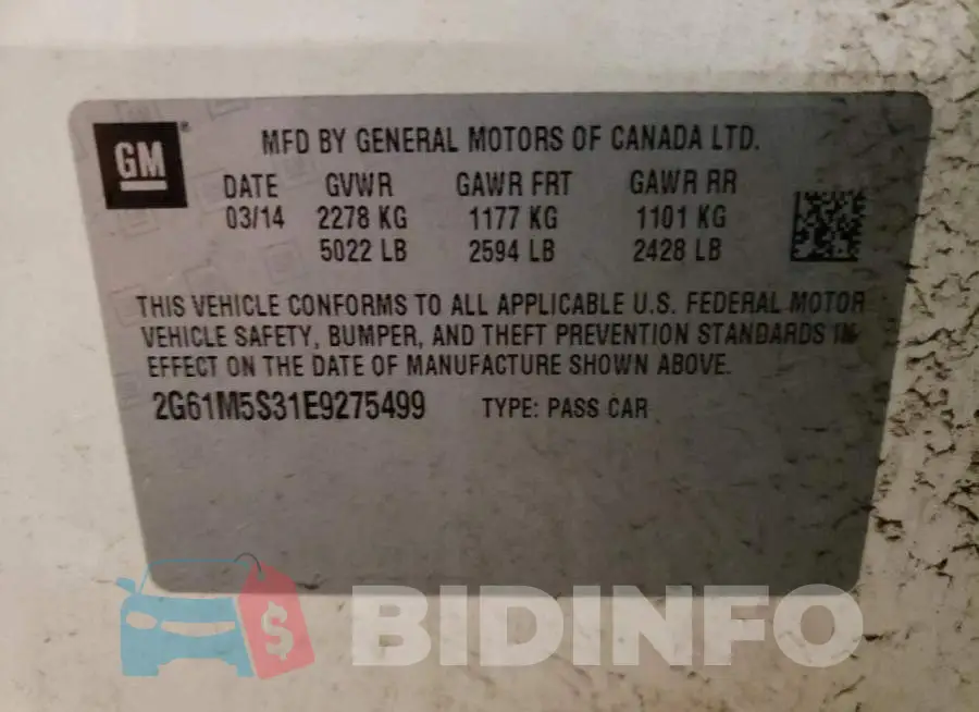 2G61M5S31E9275499 Photo# 12