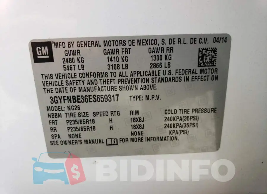 3GYFNBE36ES659317 Photo# 13