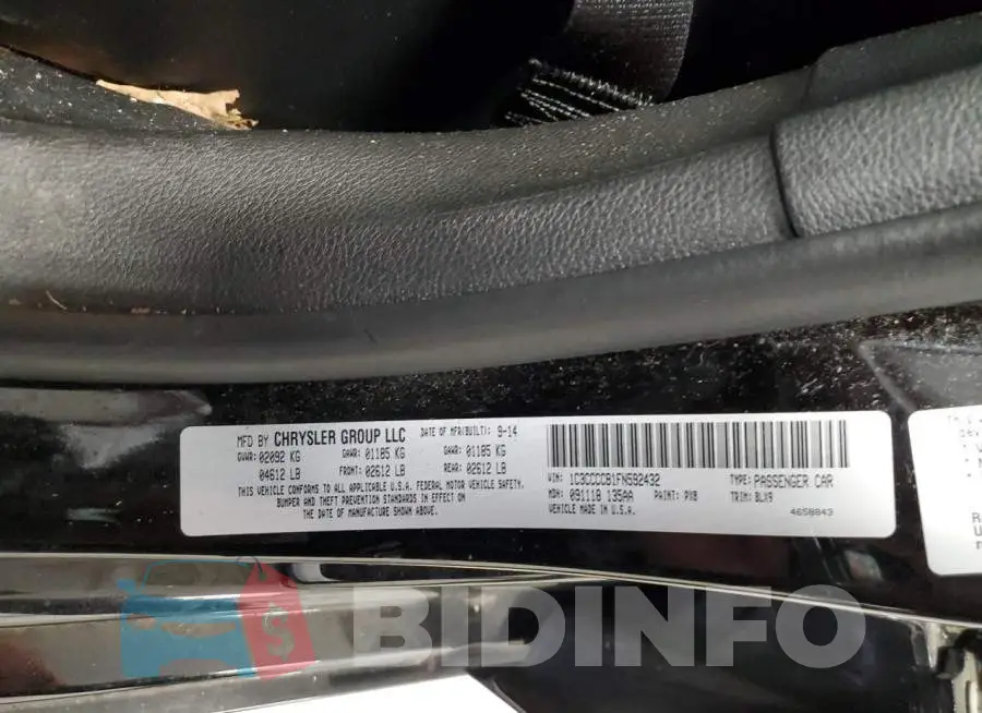 1C3CCCCB1FN592432 Photo# 12