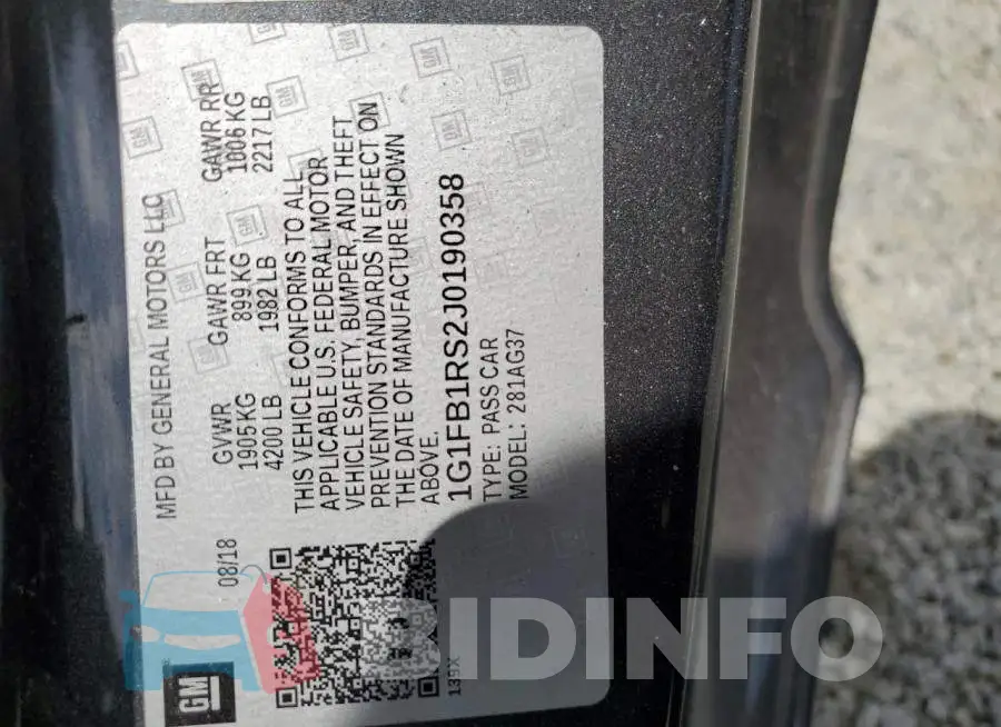 1G1FB1RS2J0190358 Photo# 12