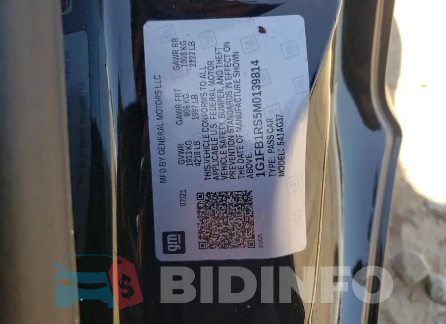 1G1FB1RS5M0139814 Photo# 12