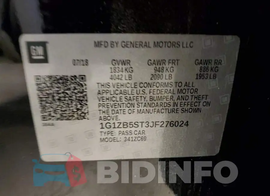 1G1ZB5ST3JF276024 Photo# 12