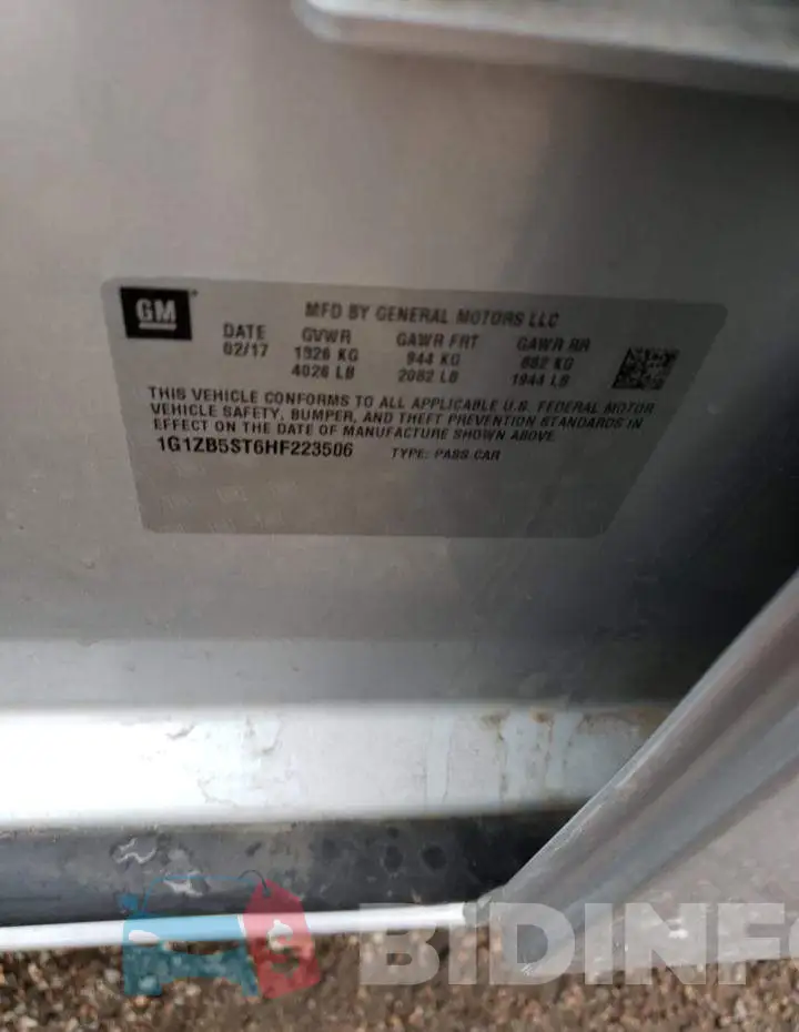 1G1ZB5ST6HF223506 Photo# 12