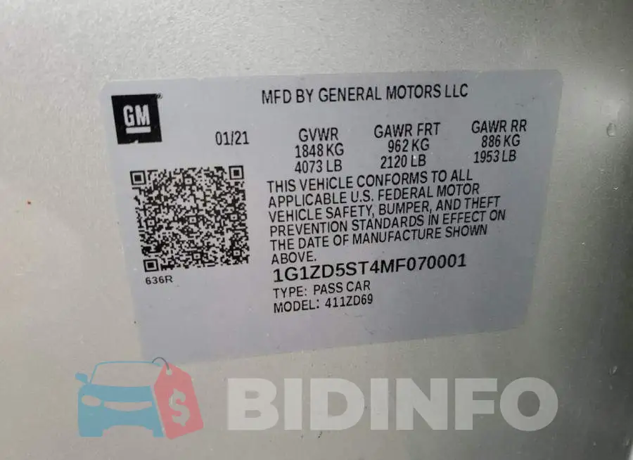 1G1ZD5ST4MF070001 Photo# 12