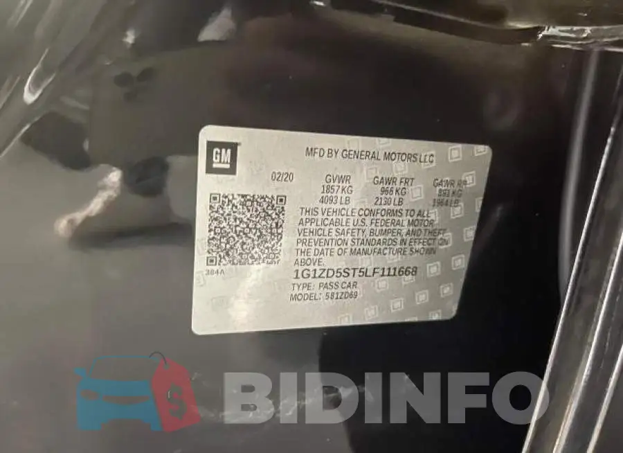 1G1ZD5ST5LF111668 Photo# 10
