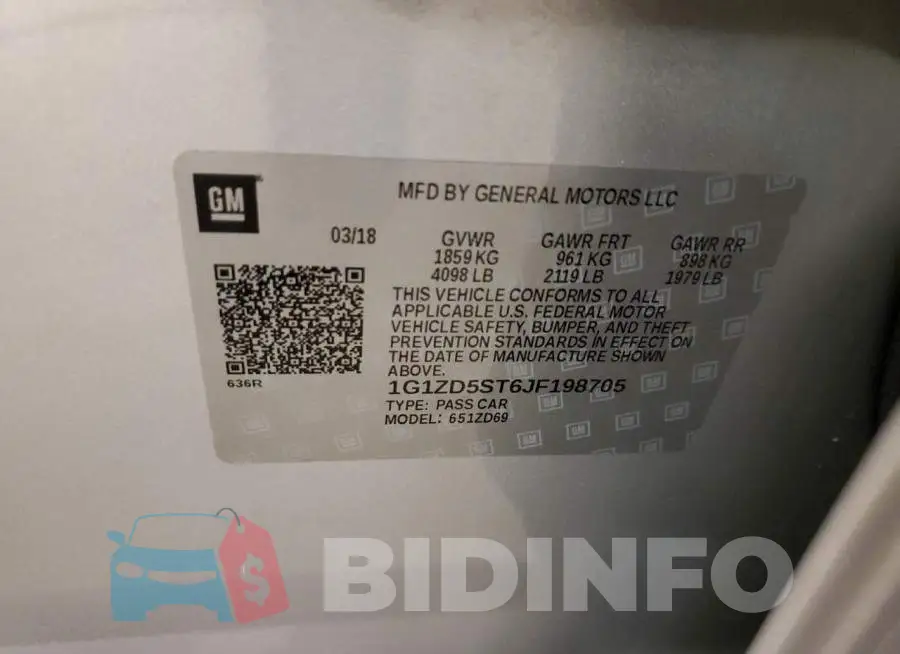 1G1ZD5ST6JF198705 Photo# 12